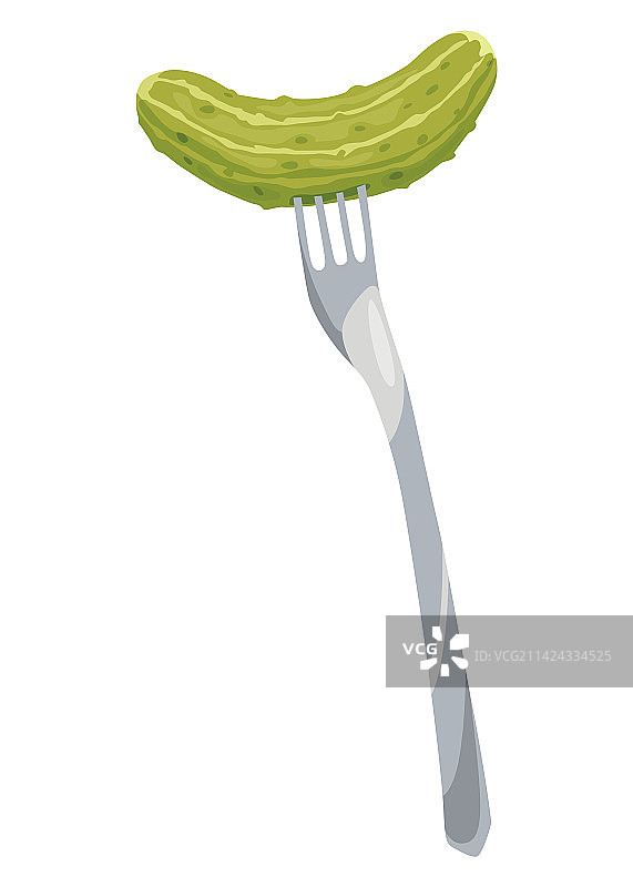 自制腌黄瓜插画图片素材