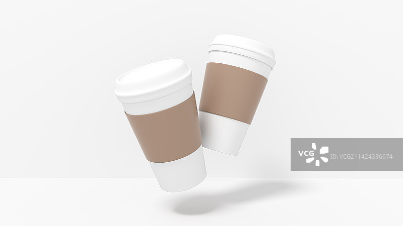 3D杯子极简创意静物素材图片素材