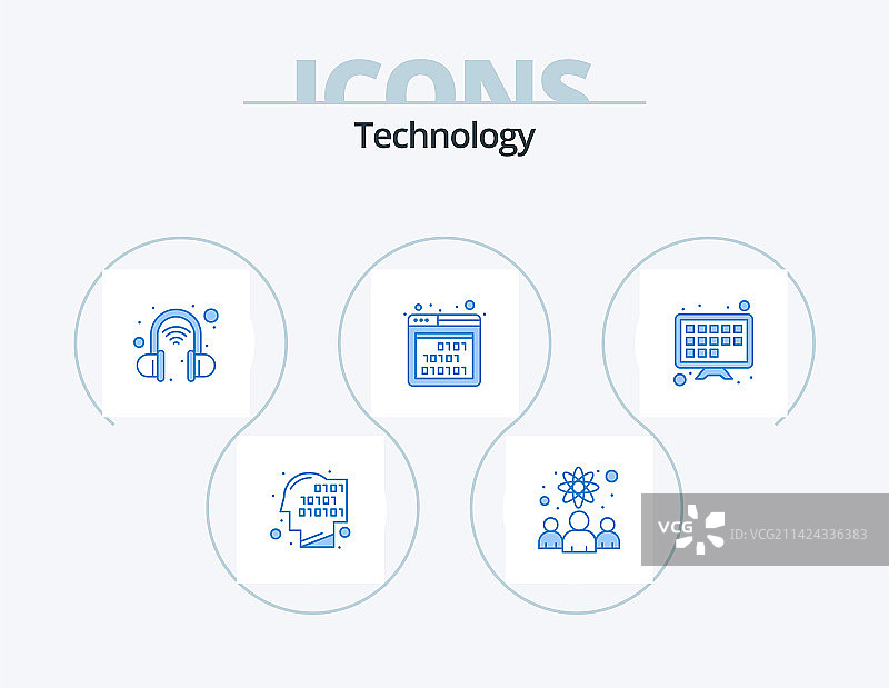 科技蓝色图标包5图标设计电视屏幕图片素材