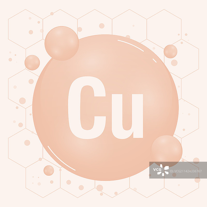 有益健康的铜矿物质维生素图片素材