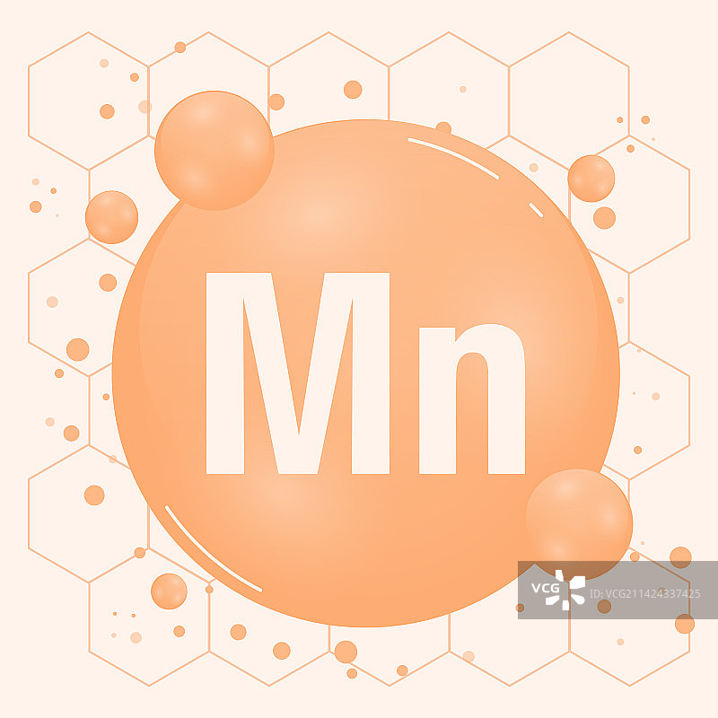锰元素与健康矿物药丸图片素材