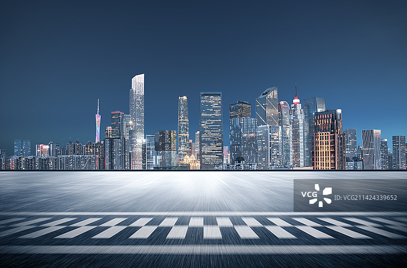 广州城市建筑和路面广场图片素材