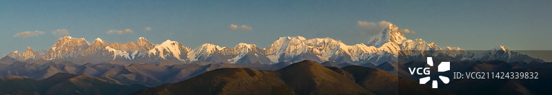 贡嘎群峰图片素材