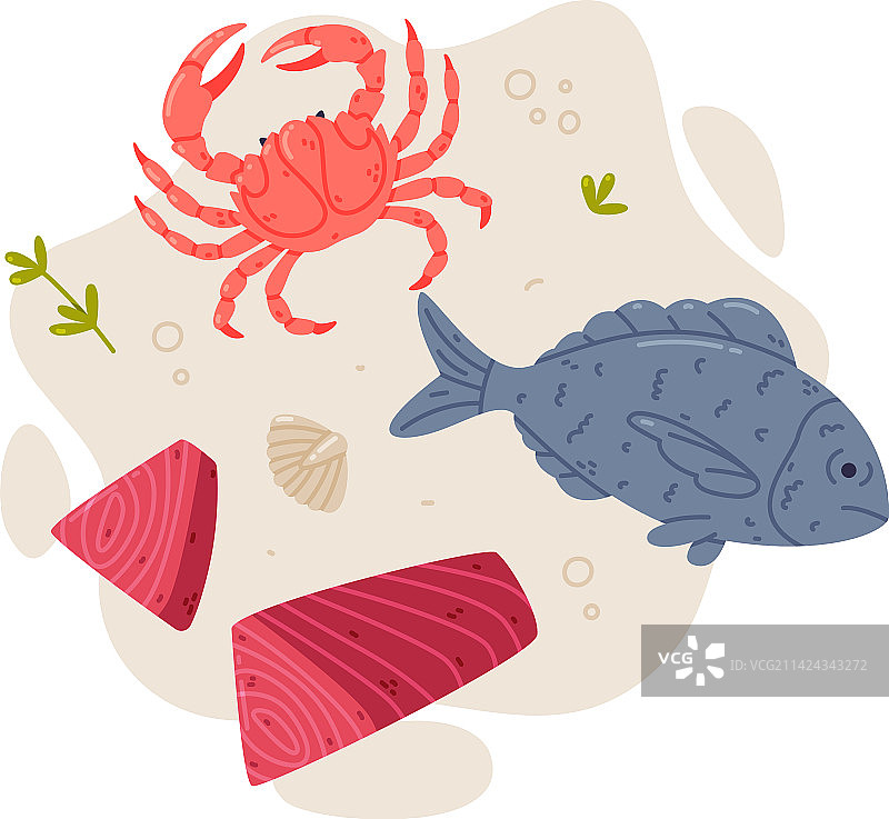 美味海鲜和新鲜海产品图片素材