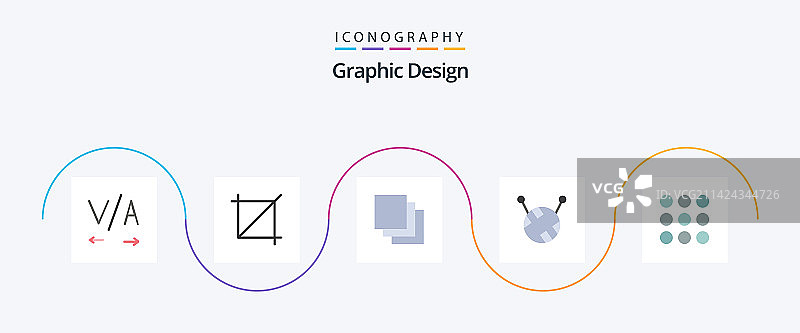 创意扁平风格图标包图片素材