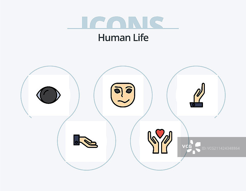 人体线条填充图标包5图标设计关怀图片素材