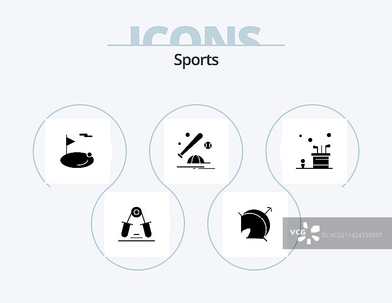 运动字形图标包5：棒球图片素材