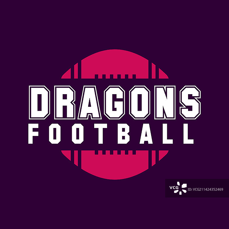 美式橄榄球logo模板-龙式橄榄球图片素材