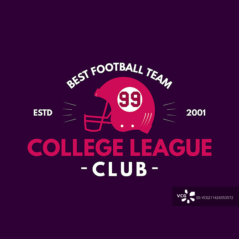 美式橄榄球联赛标志模板图片素材
