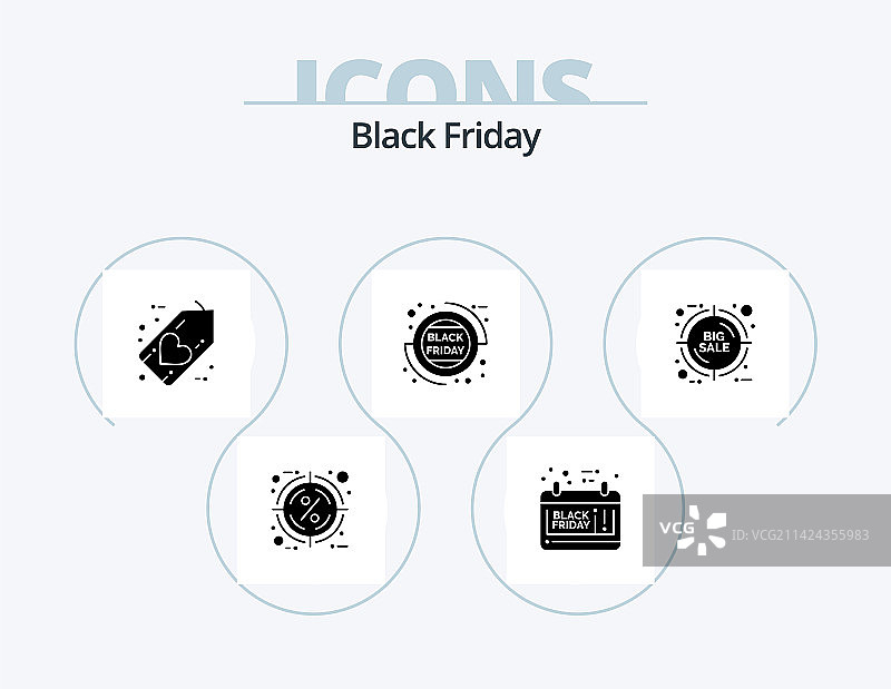 黑色星期五促销图标设计图片素材