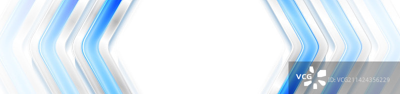 带有蓝白箭头的抽象科技banner图片素材