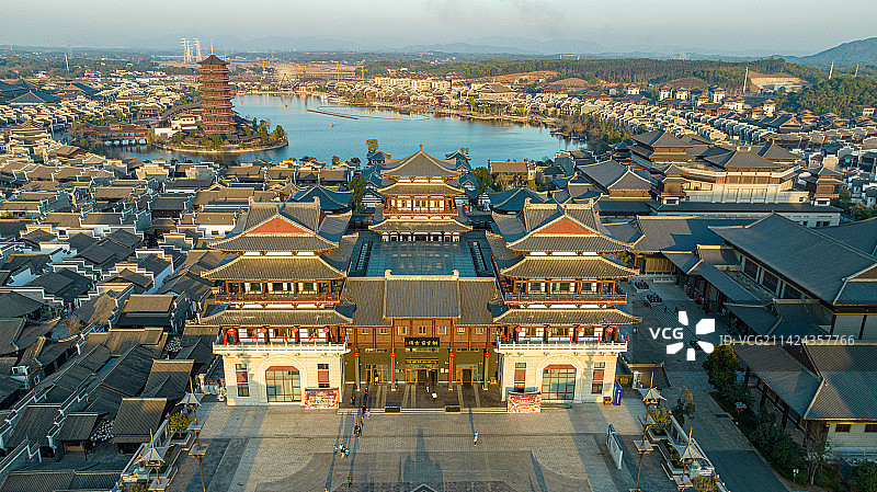 长沙望城铜官新华联铜官窑古镇图片素材