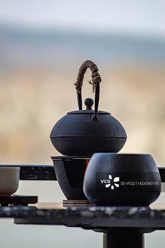 四川省绵阳市罐罐茶，休闲，围炉煮茶图片素材