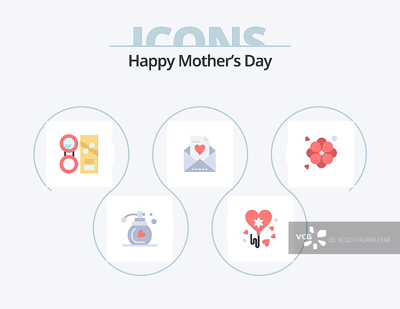 母亲节快乐扁平图标包5图标设计图片素材