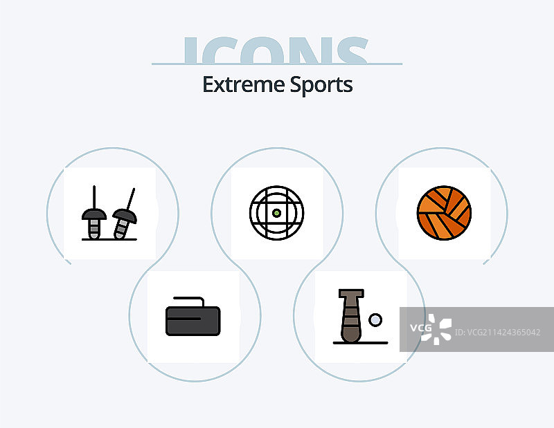 运动线性填充图标包5图标设计线图片素材