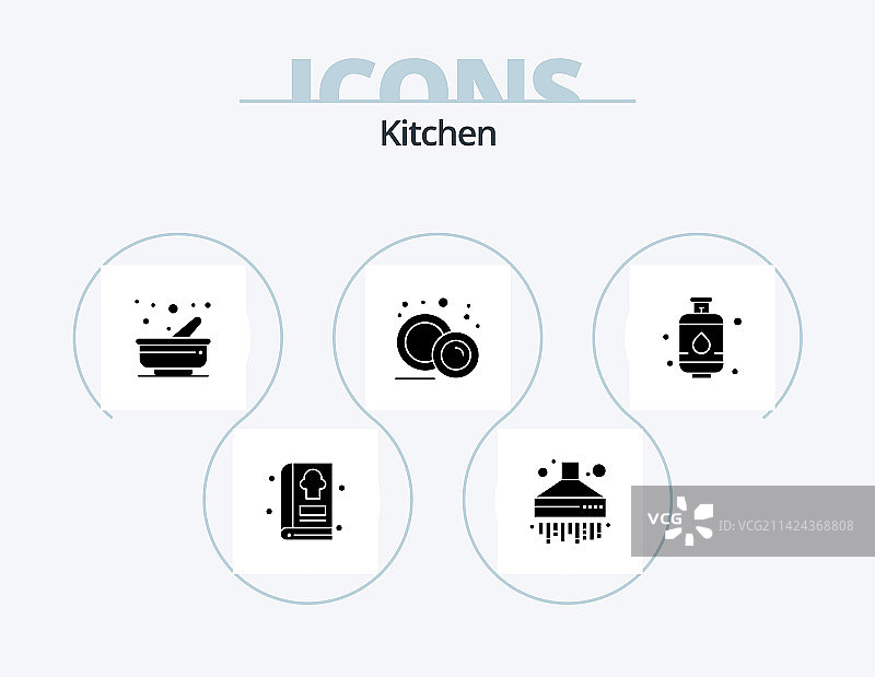 厨房字形图标包5图标设计图片素材
