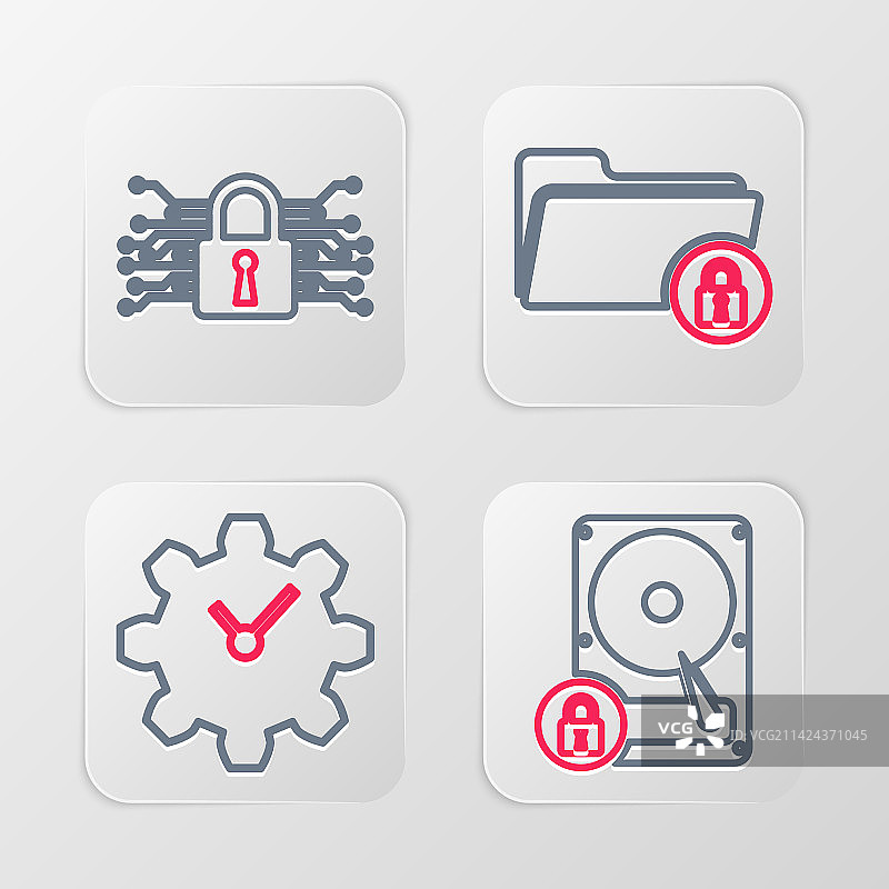 硬盘驱动器锁定时间管理图片素材