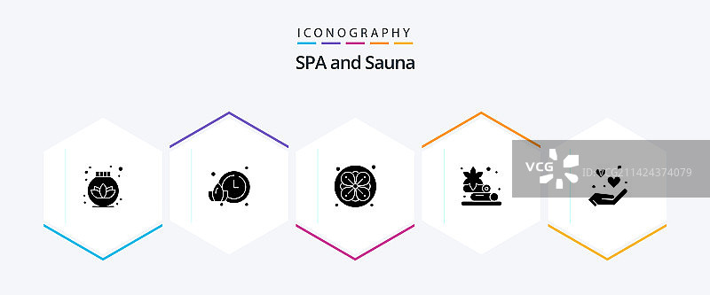 桑拿25个图标字形包，包括桑拿自然图片素材