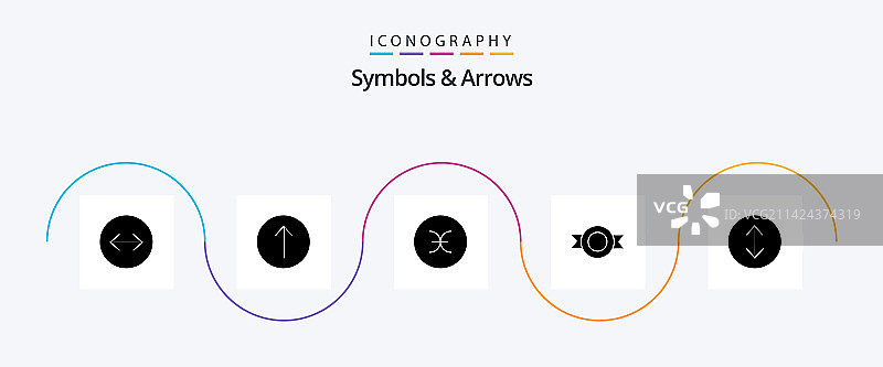 符号和箭头 Glyph 5 图标包图片素材