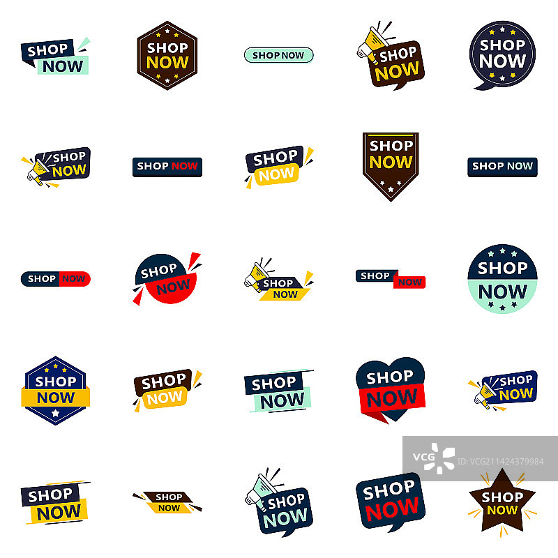 25个动态立即购买促销banner图片素材