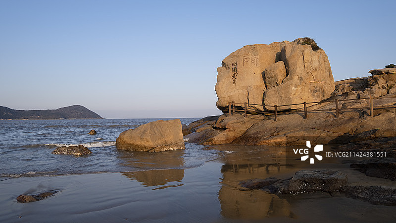 浙江省舟山市普陀百步沙景区图片素材