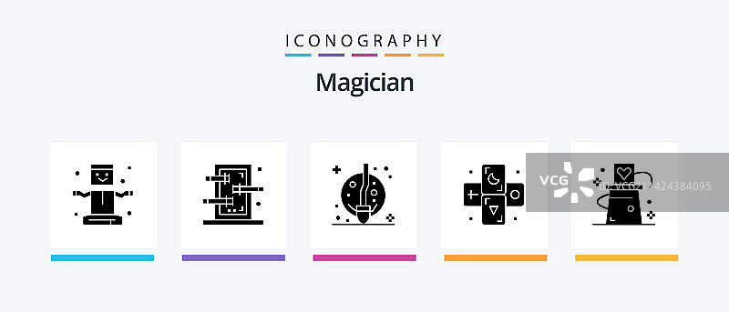魔术师字形图标包，含帽子生肖图片素材