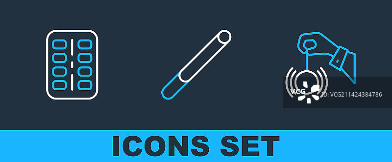 催眠、尼古丁口香糖泡罩包装图片素材