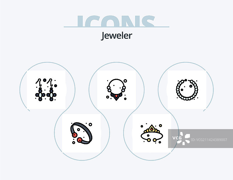 珠宝线条填充5图标设计图片素材