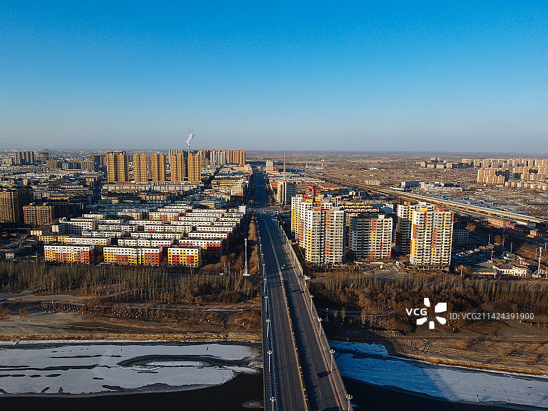 盘锦 双台子区 地标 航拍 城市图片素材