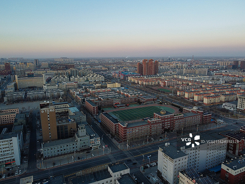 盘锦 兴隆台区 地标 航拍 城市图片素材