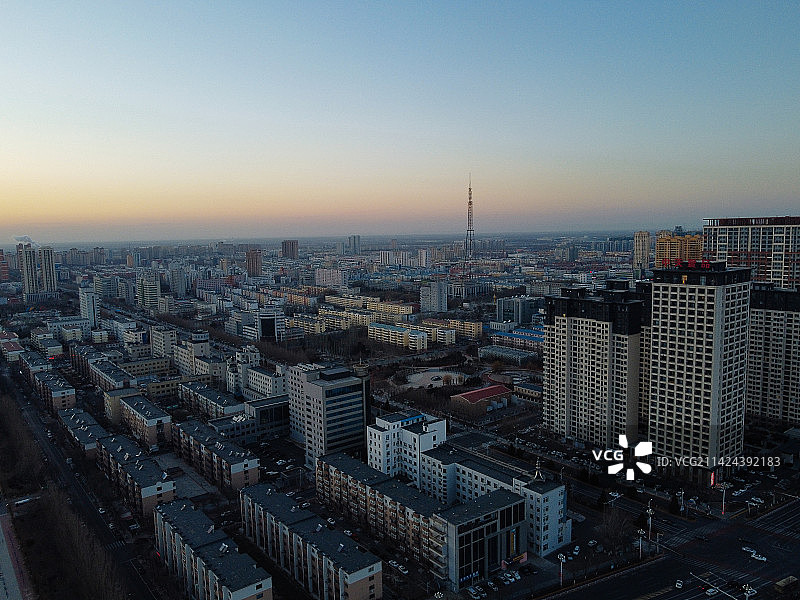 盘锦 兴隆台区 地标 航拍 城市图片素材