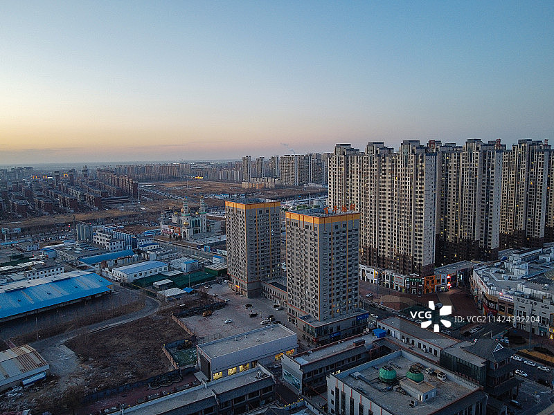 盘锦 兴隆台区 地标 航拍 城市图片素材