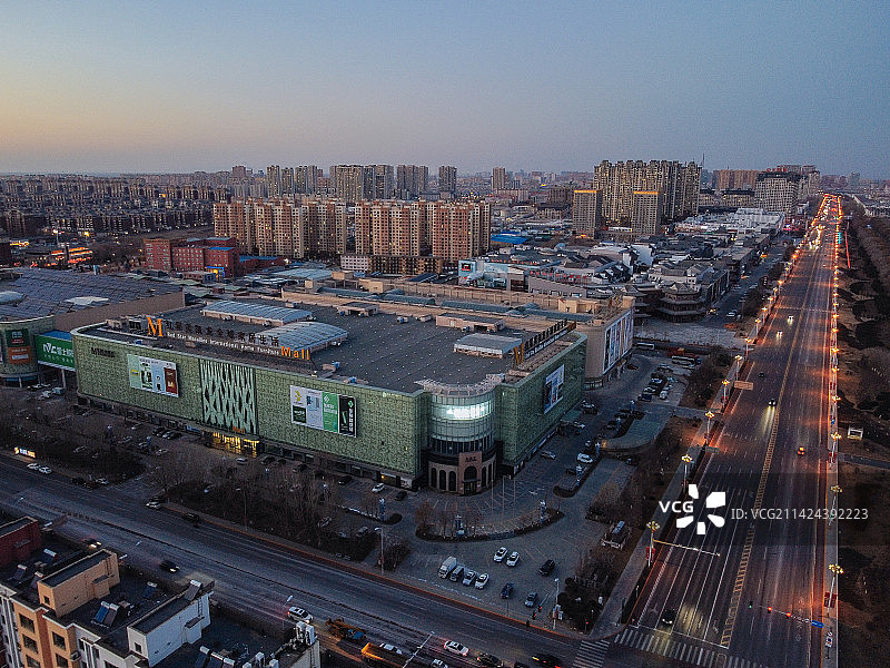 盘锦 兴隆台区 地标 航拍 城市图片素材