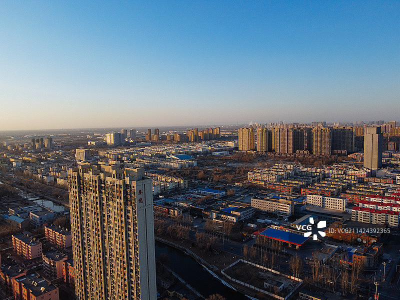 盘锦 兴隆台区 地标 航拍 城市图片素材