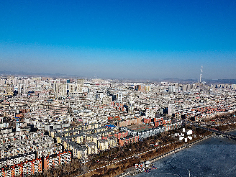 锦州 地标 航拍 太和区 百货 辽西 辽宁图片素材