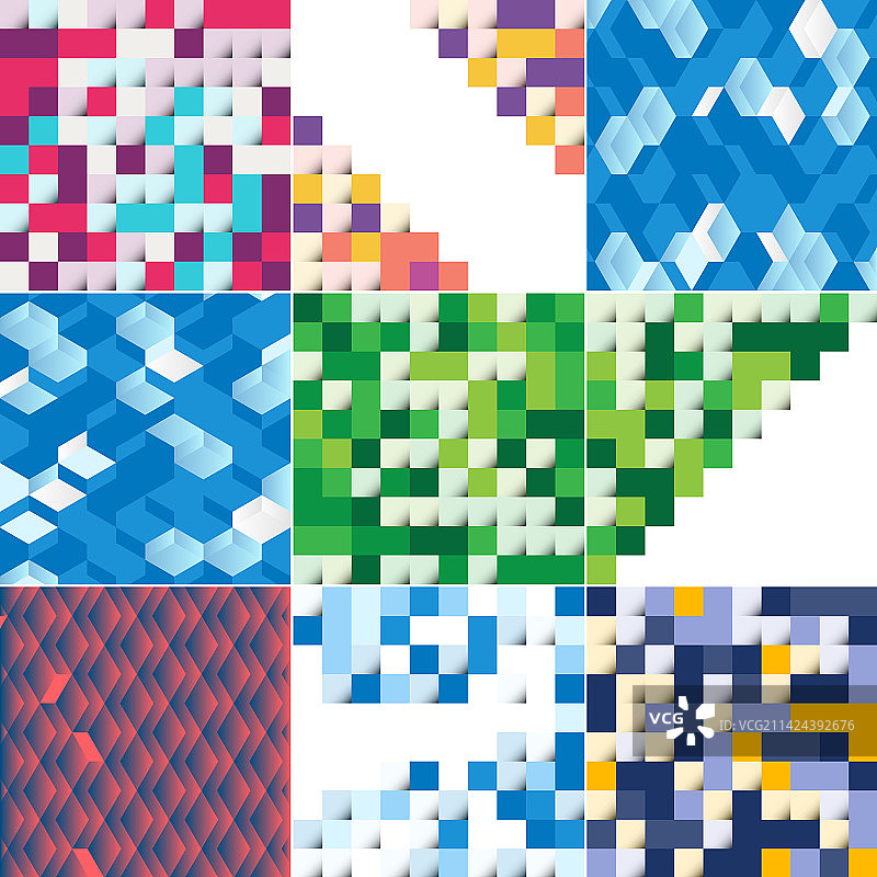 适合作为背景设计的抽象方形图片素材