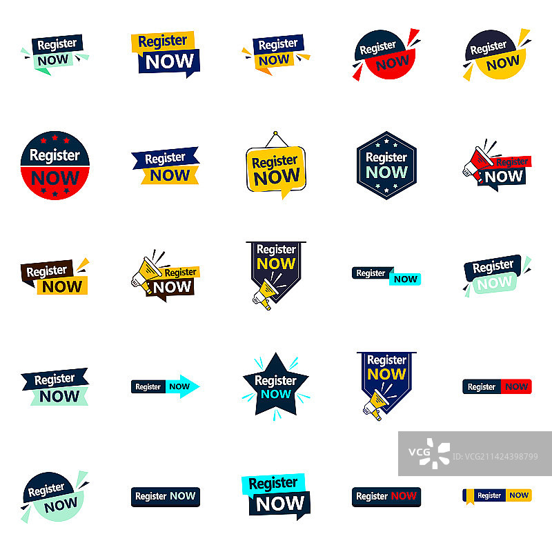 立即注册现代排版元素图片素材