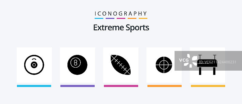 包含目标运动的体育字形5图标包图片素材