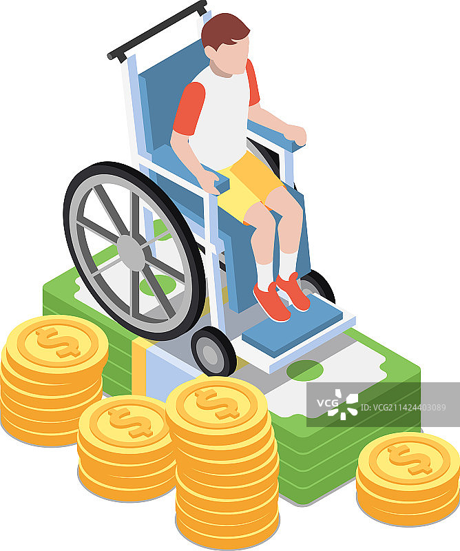 社会保障等距图标图片素材