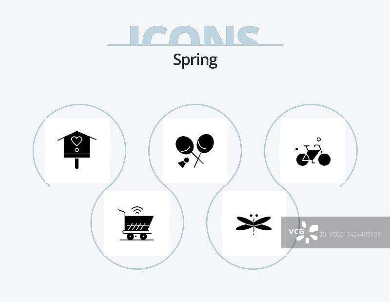 春季字形图标包5自行车图标设计图片素材