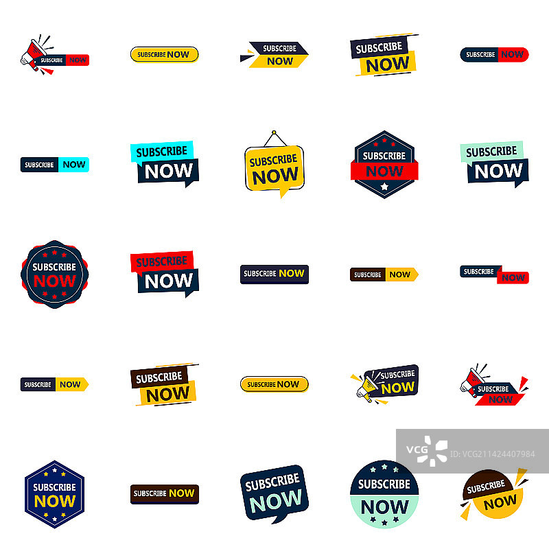 可轻松定制的立即订阅banner图片素材