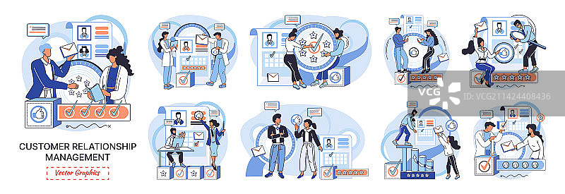 客户关系管理隐喻图片素材