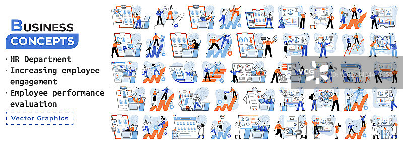 人力资源部门工作场景与经理图片素材