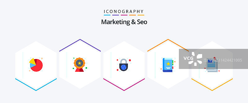 包含SEO的营销图标25个图片素材