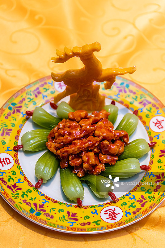 满汉全席之梅花鹿筋图片素材