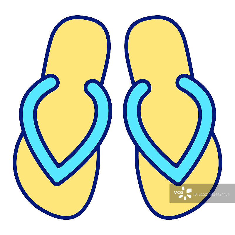 沙滩拖鞋图片素材