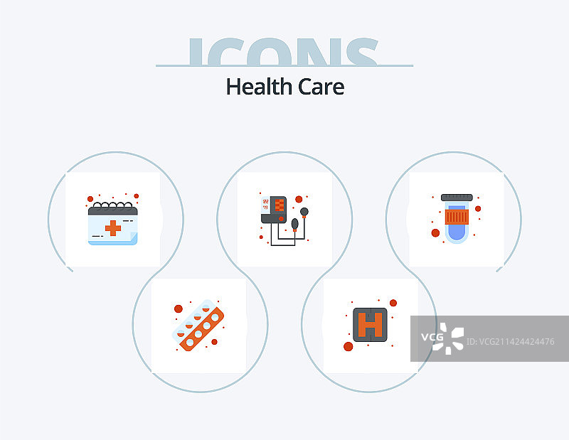 血液医疗保健扁平图标包5图标设计图片素材