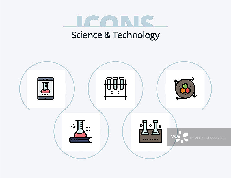 科技线性填充图标包5图片素材