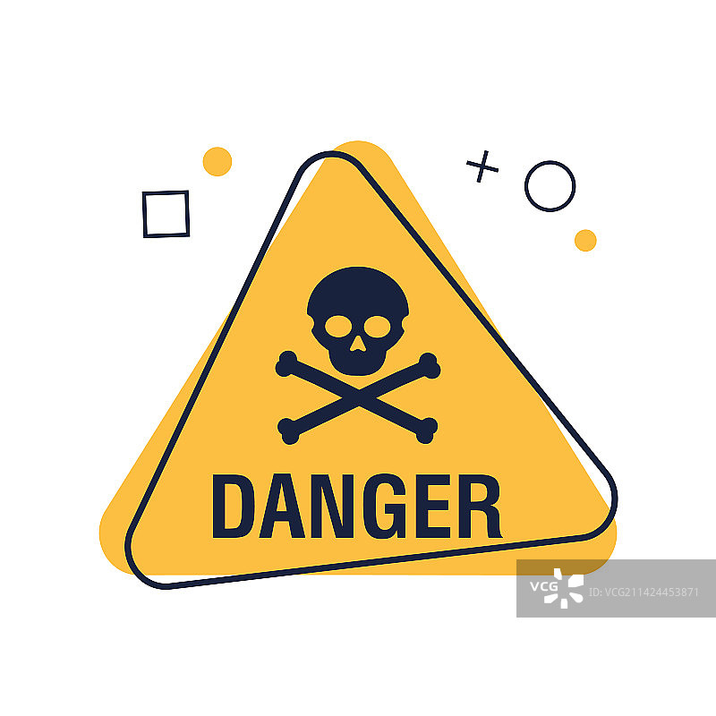 黄色三角形危险标志图片素材