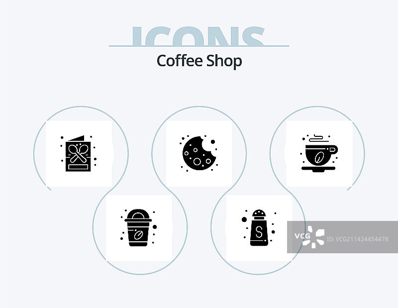 咖啡店字形图标包5图标设计叶子图片素材